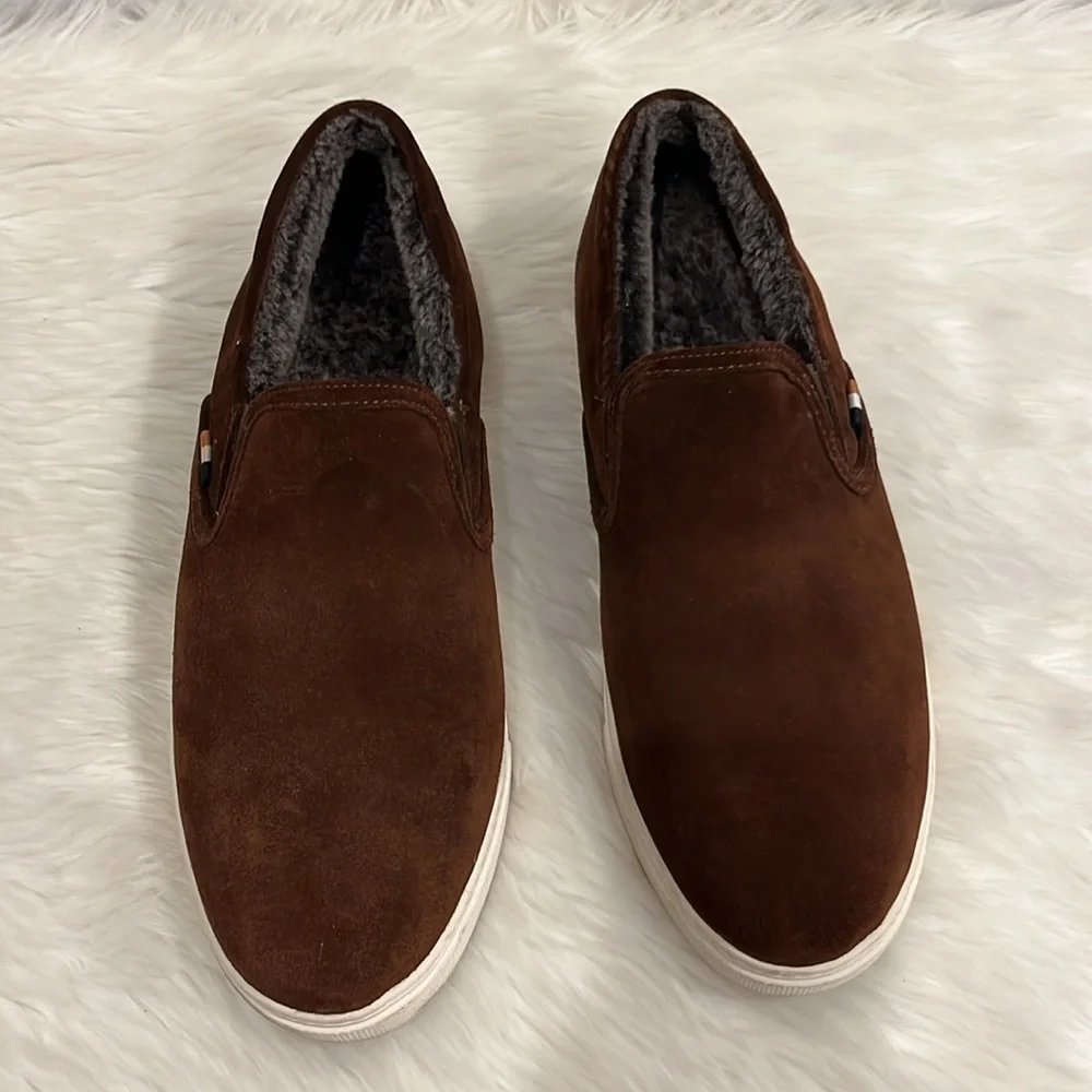 Allen Edmonds Courtside Slip-on Sneaker Brown Suede Men Size 10.5